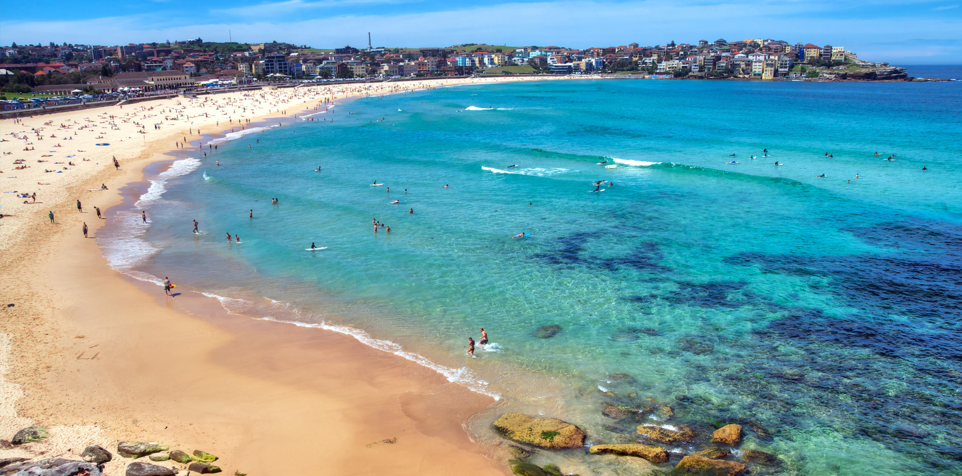 bondi beach aerial